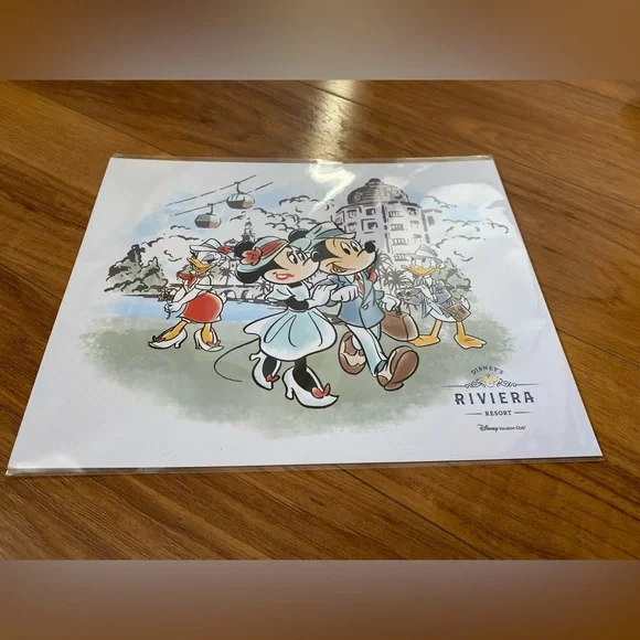 Mickey and Minnie art work. Sz 8x10 inches. NWT. Disney’s Riviera Resort. - Picture 2 of 6